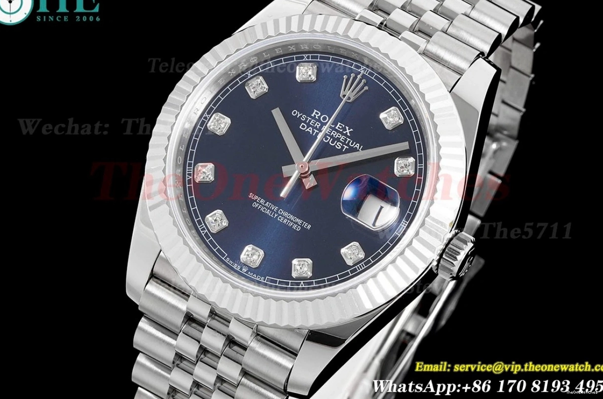 SS 41mm Jub ARF Dia 904L 126334 Datejust VR3235 SS Blue 0216